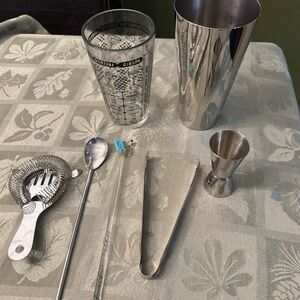 7 Piece Stainless Steel Cocktail Shaker Set